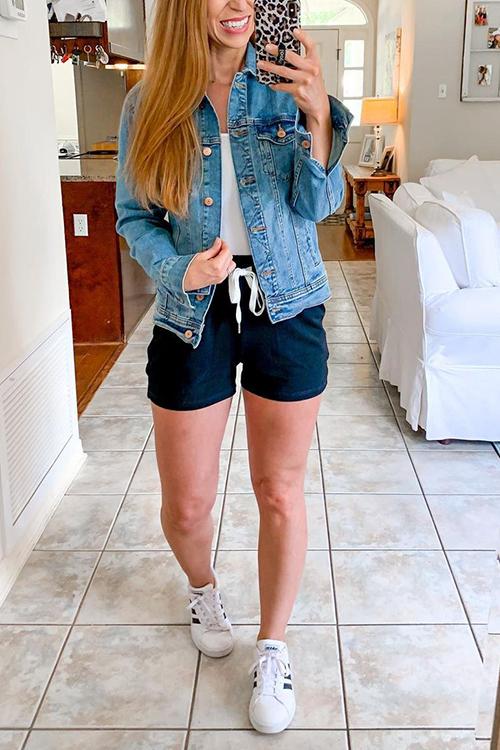 Pockets Drawstring Shorts - Fashionpara