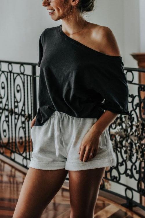 Pockets Drawstring Shorts - Fashionpara