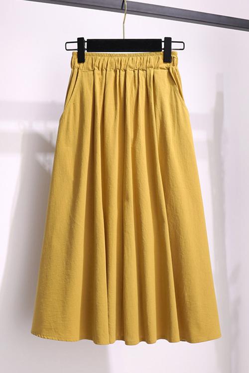 Pleated A Line Skirts - Fashionpara