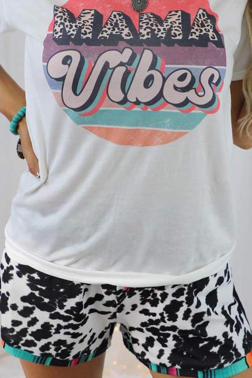 Leopard Patchwork Drawstring Shorts - Fashionpara