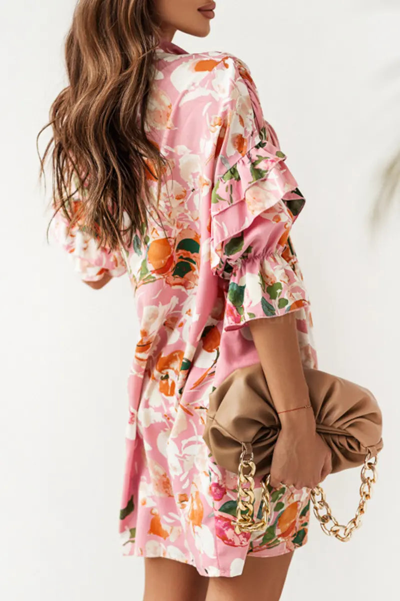 Something Sweet Floral Shirt Dress - Fashionpara