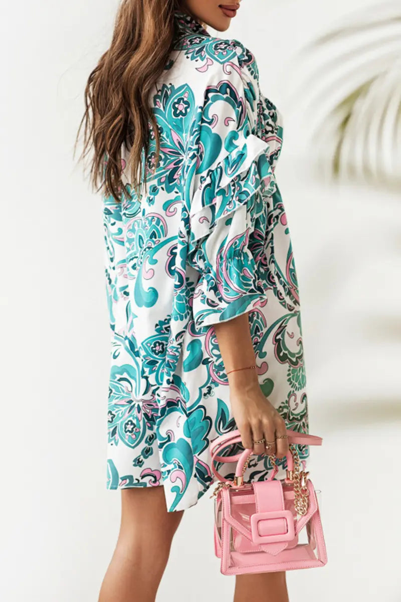 Something Sweet Floral Shirt Dress - Fashionpara