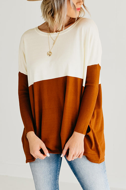 Get Comfortable Double Pocket Sweater - Fashionpara