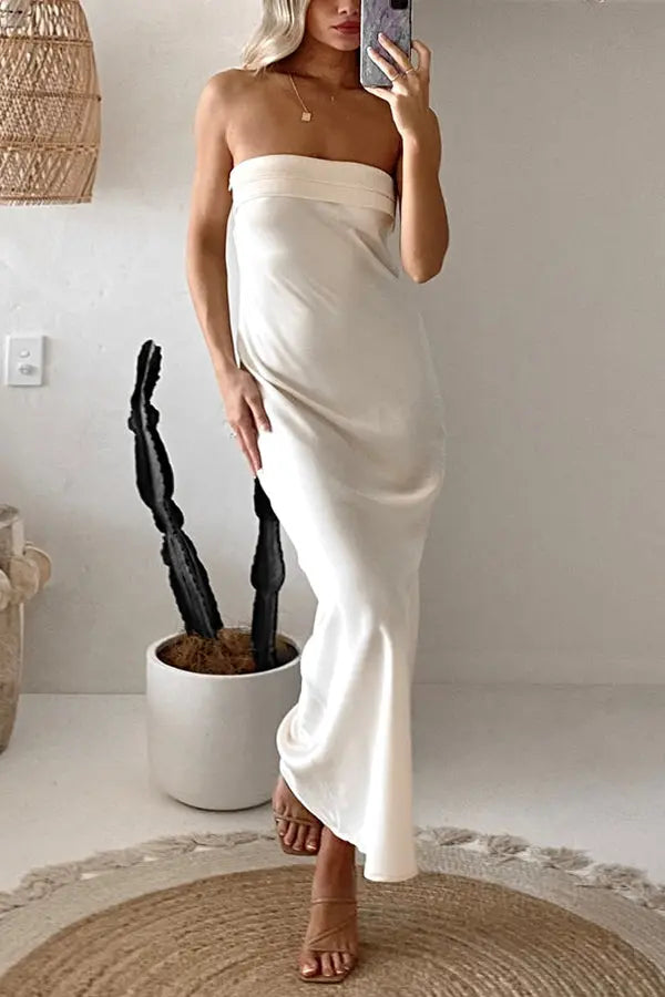 Run To The Top Strapless Maxi Dress - Fashionpara