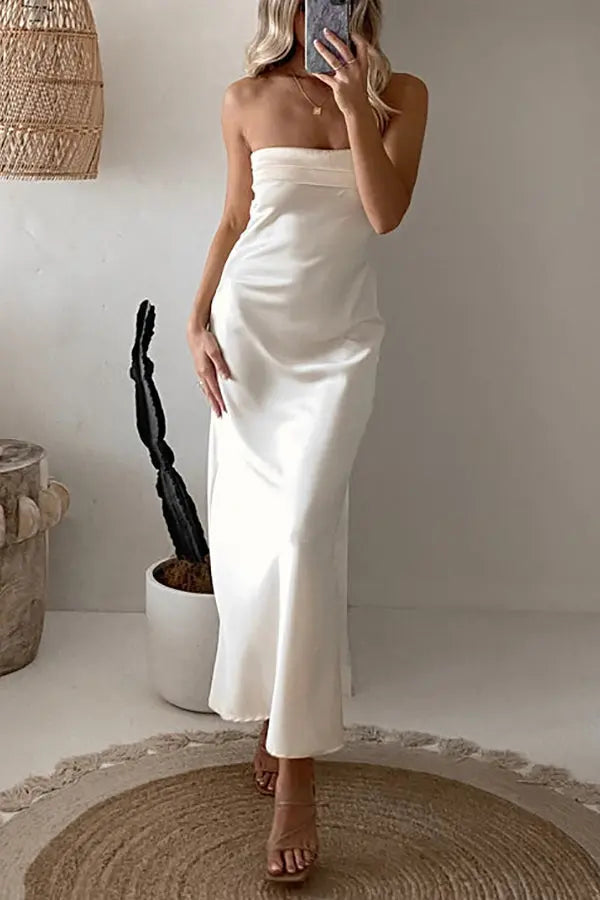 Run To The Top Strapless Maxi Dress - Fashionpara