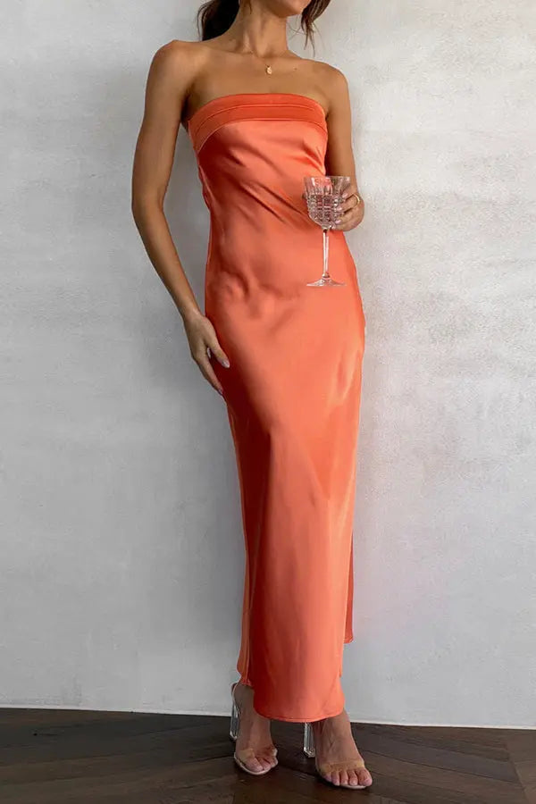 Run To The Top Strapless Maxi Dress - Fashionpara