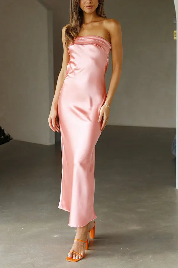 Run To The Top Strapless Maxi Dress - Fashionpara