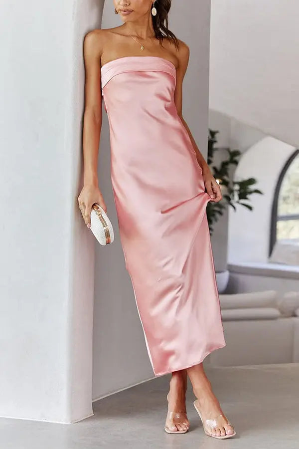 Run To The Top Strapless Maxi Dress - Fashionpara