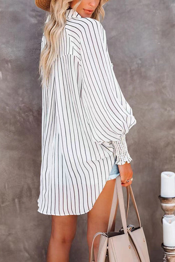 Make A Move Button Pockets Shirt - Fashionpara