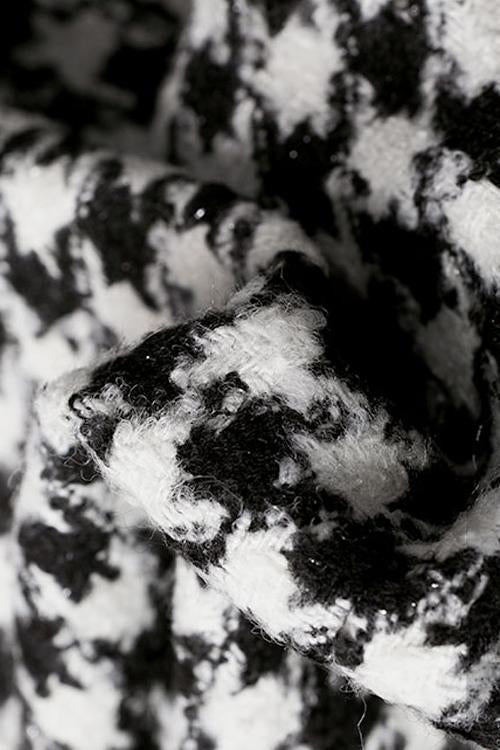 Houndstooth Mini Skirt - Fashionpara