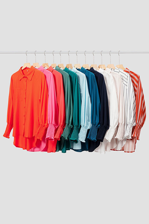 Make A Move Button Pockets Shirt - Fashionpara