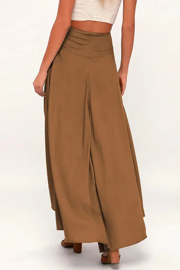 High Low Flare Shape Maxi Skirts - Fashionpara