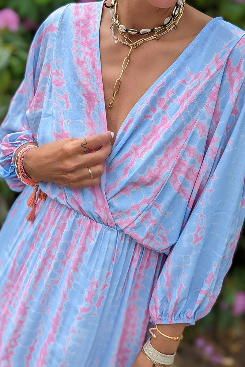 All in Time Tie Dye Maxi Dress - Fashionpara