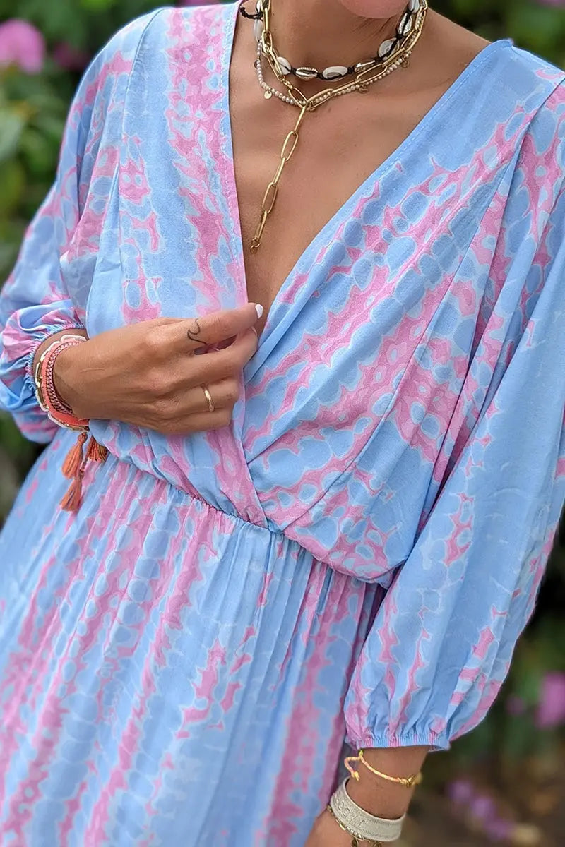 All in Time Tie Dye Maxi Dress - Fashionpara
