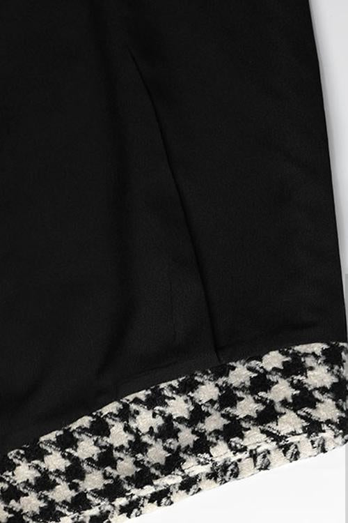 Houndstooth Mini Skirt - Fashionpara