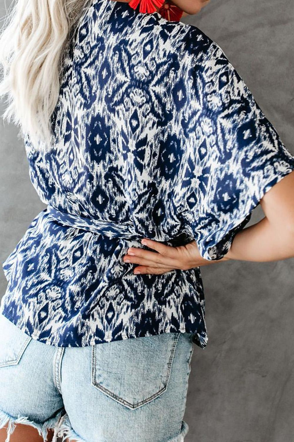 All Of Me Floral Tie Wrap Top - Fashionpara