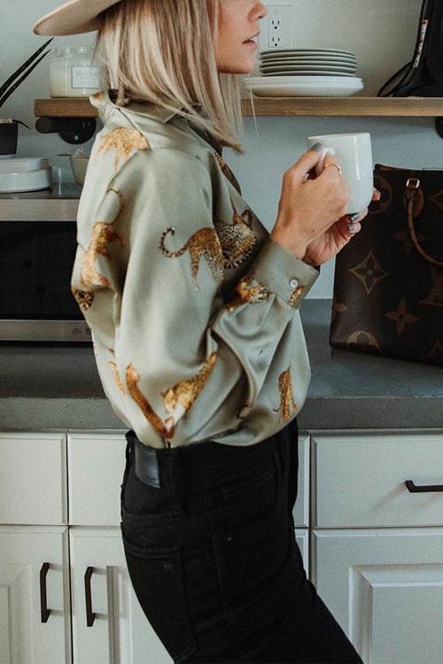 Animal Print Shirt - Fashionpara