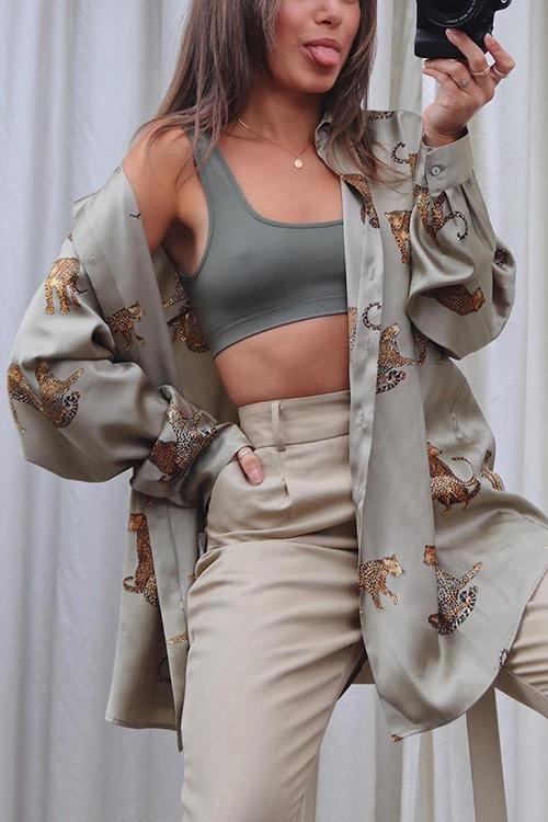 Animal Print Shirt - Fashionpara