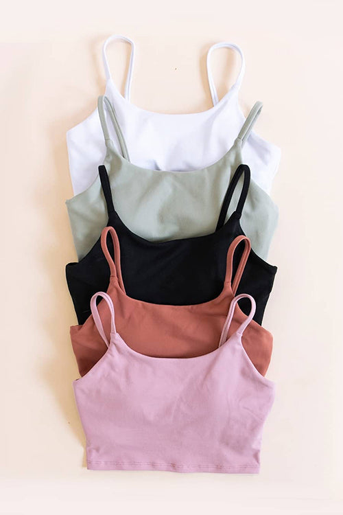 Solid Slip Yoga Top - Fashionpara