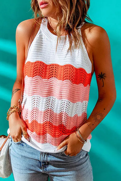 Colorblock Tank Top - Fashionpara