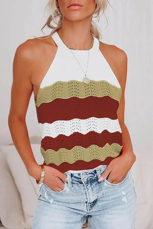 Colorblock Tank Top - Fashionpara