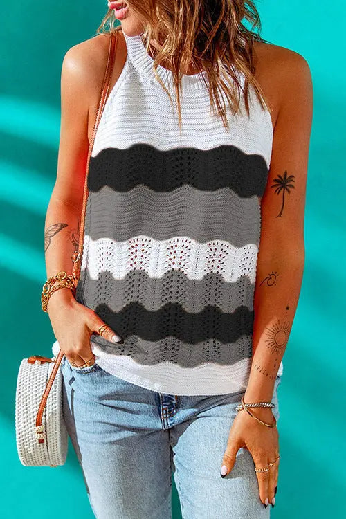 Colorblock Tank Top - Fashionpara