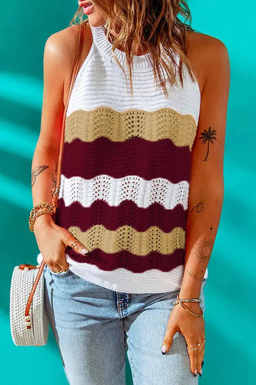 Colorblock Tank Top - Fashionpara