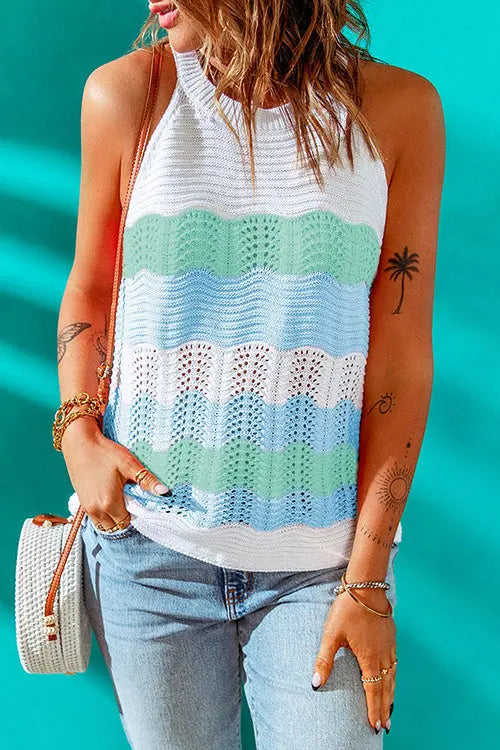 Colorblock Tank Top - Fashionpara