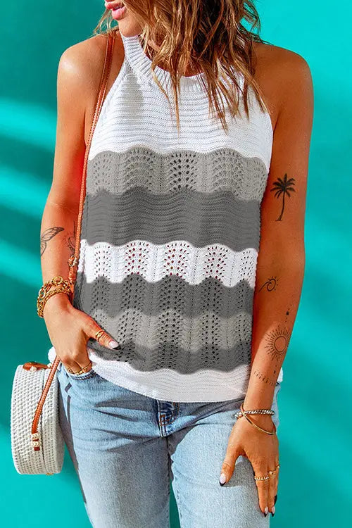 Colorblock Tank Top - Fashionpara