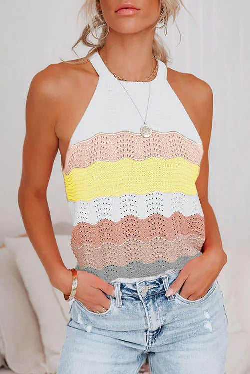 Colorblock Tank Top - Fashionpara
