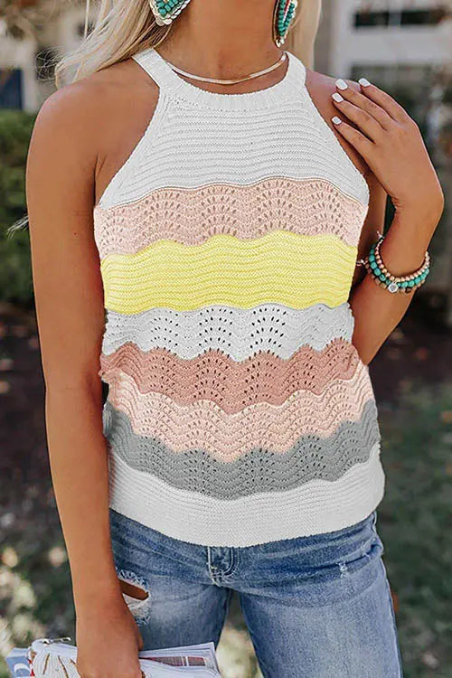 Colorblock Tank Top - Fashionpara