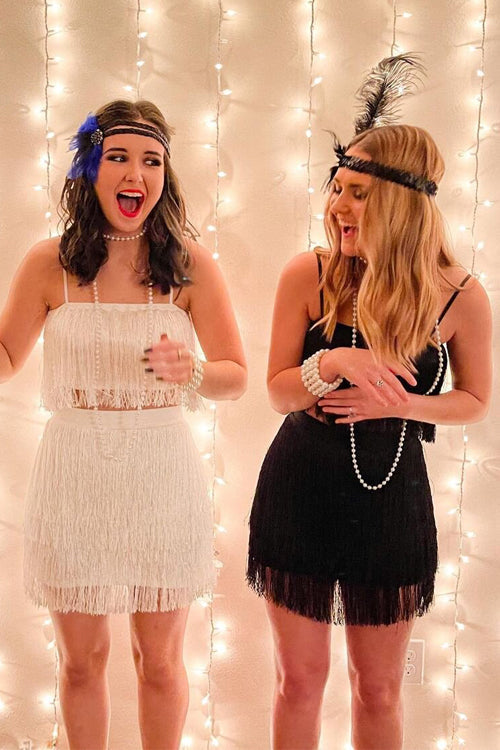 Layer Tassels Skirts Set - Fashionpara