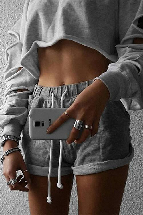 Pockets Drawstring Shorts - Fashionpara