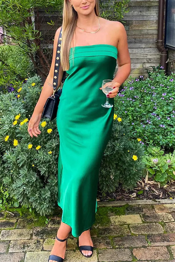 Run To The Top Strapless Maxi Dress - Fashionpara