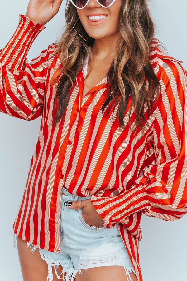 Make A Move Button Pockets Shirt - Fashionpara