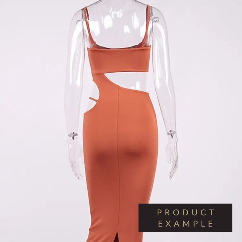 Lisa Bodycon Midi Dress - Pearl White - Fashionpara