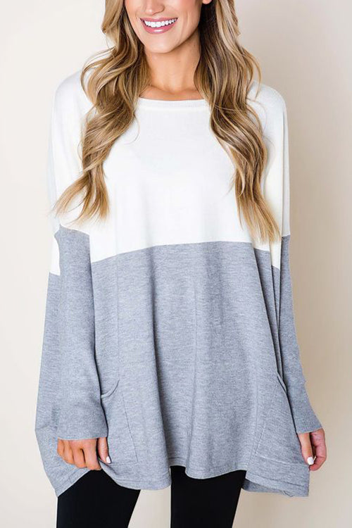 Get Comfortable Double Pocket Sweater - Fashionpara