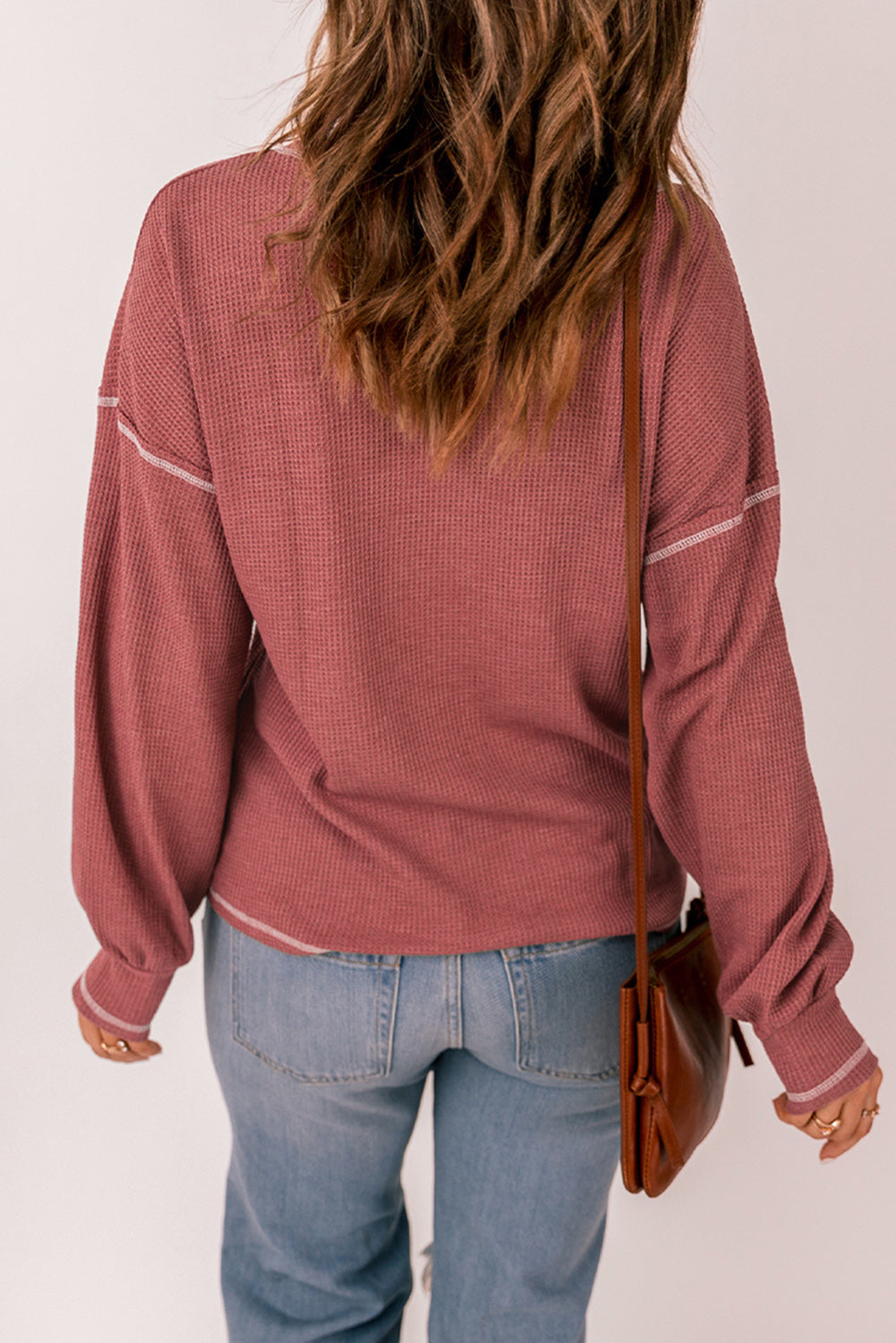 Finally Friday Waffle Knit Top - Fashionpara