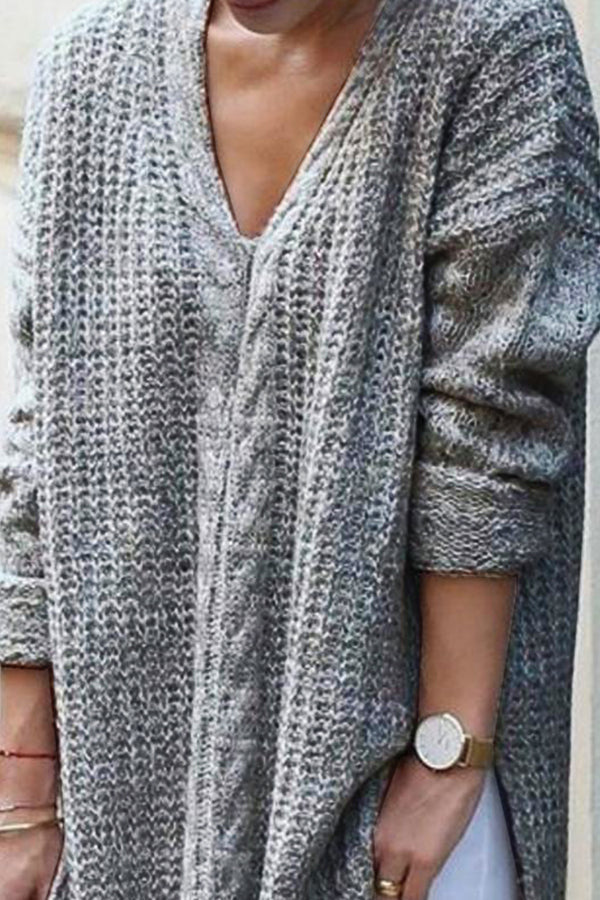 Casual Long Sleeves Knitting Sweaters - Fashionpara