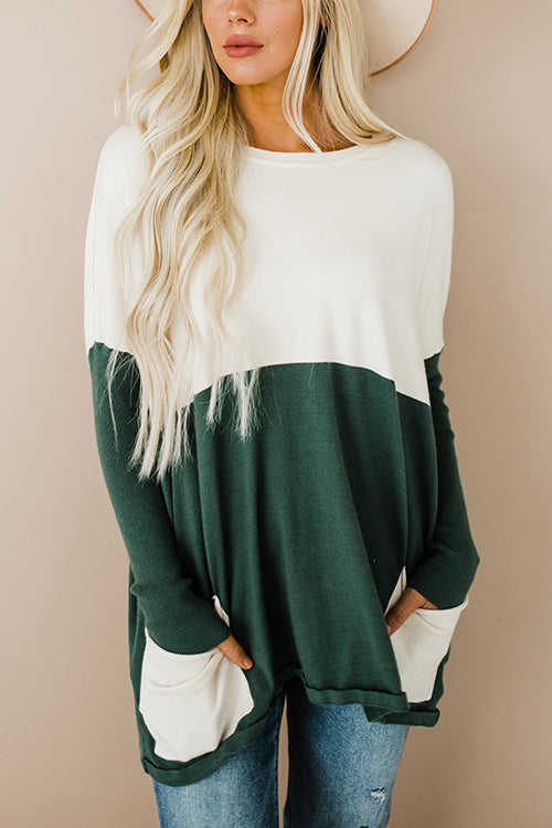 Get Comfortable Double Pocket Sweater - Fashionpara