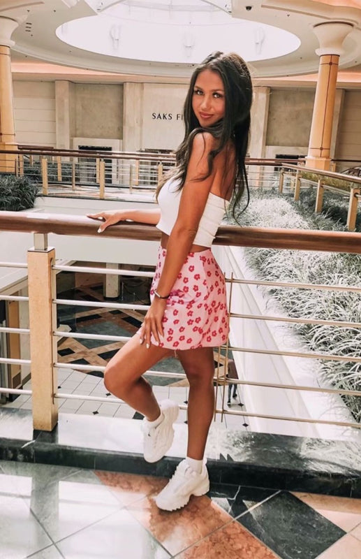 Women's High Waist Satin Print A Fashion Sexy Half-Body Skirt - Fashionpara