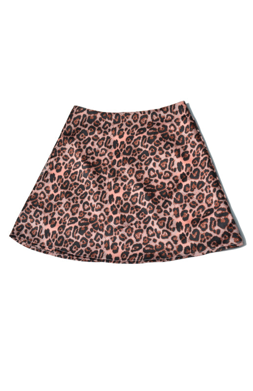 Women's High Waist Satin Print A Fashion Sexy Half-Body Skirt - Fashionpara