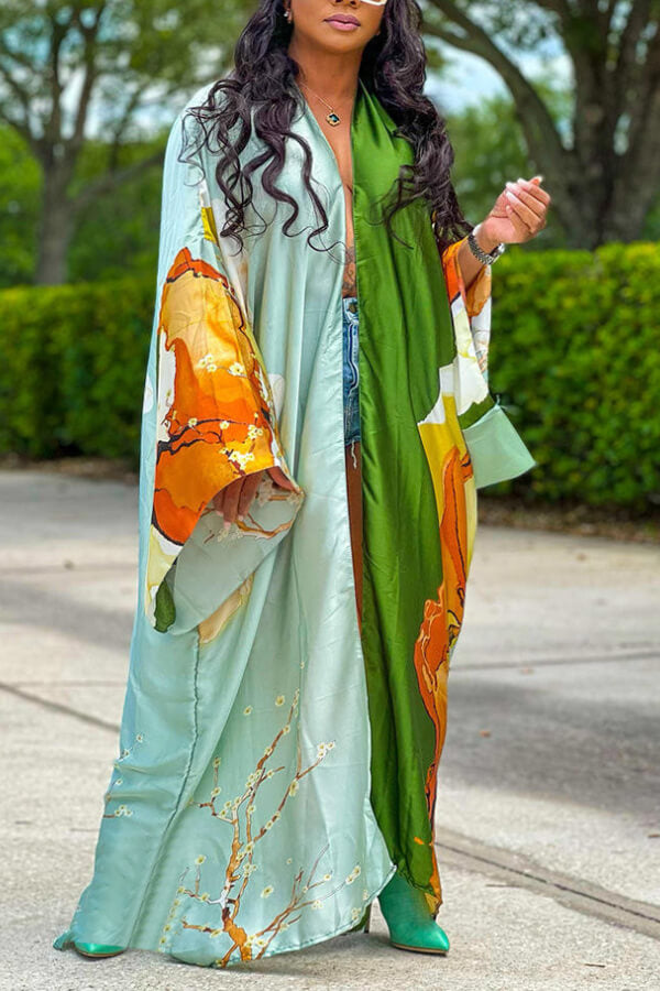 Multi-print fashion casual windbreaker - Fashionpara