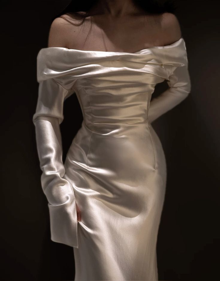 Off Shoulder Long Wedding Dress Princess Bridal Gown