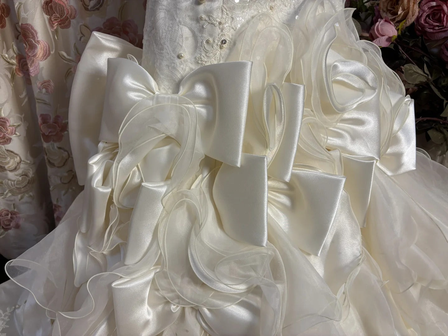 Strapless Long Elegant Wedding Dresses Princess Bridal Gown