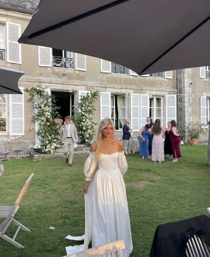 Elegant A Line Off Shoulder Long Wedding Dresses