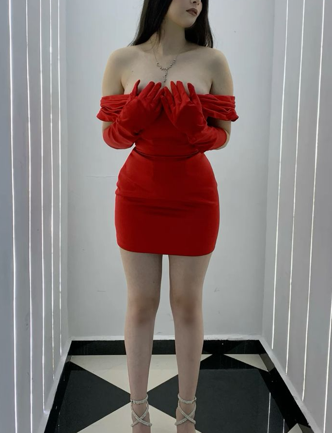 Red Off The Shoulder Homecoming Dress Short Prom Party Gown - Fashionpara