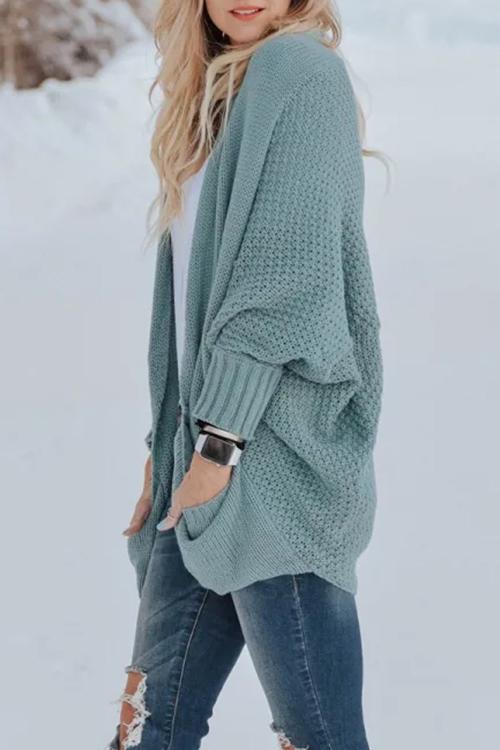 Florcoo Batwing Sleeve Sweater Cardigan for Effortless Style