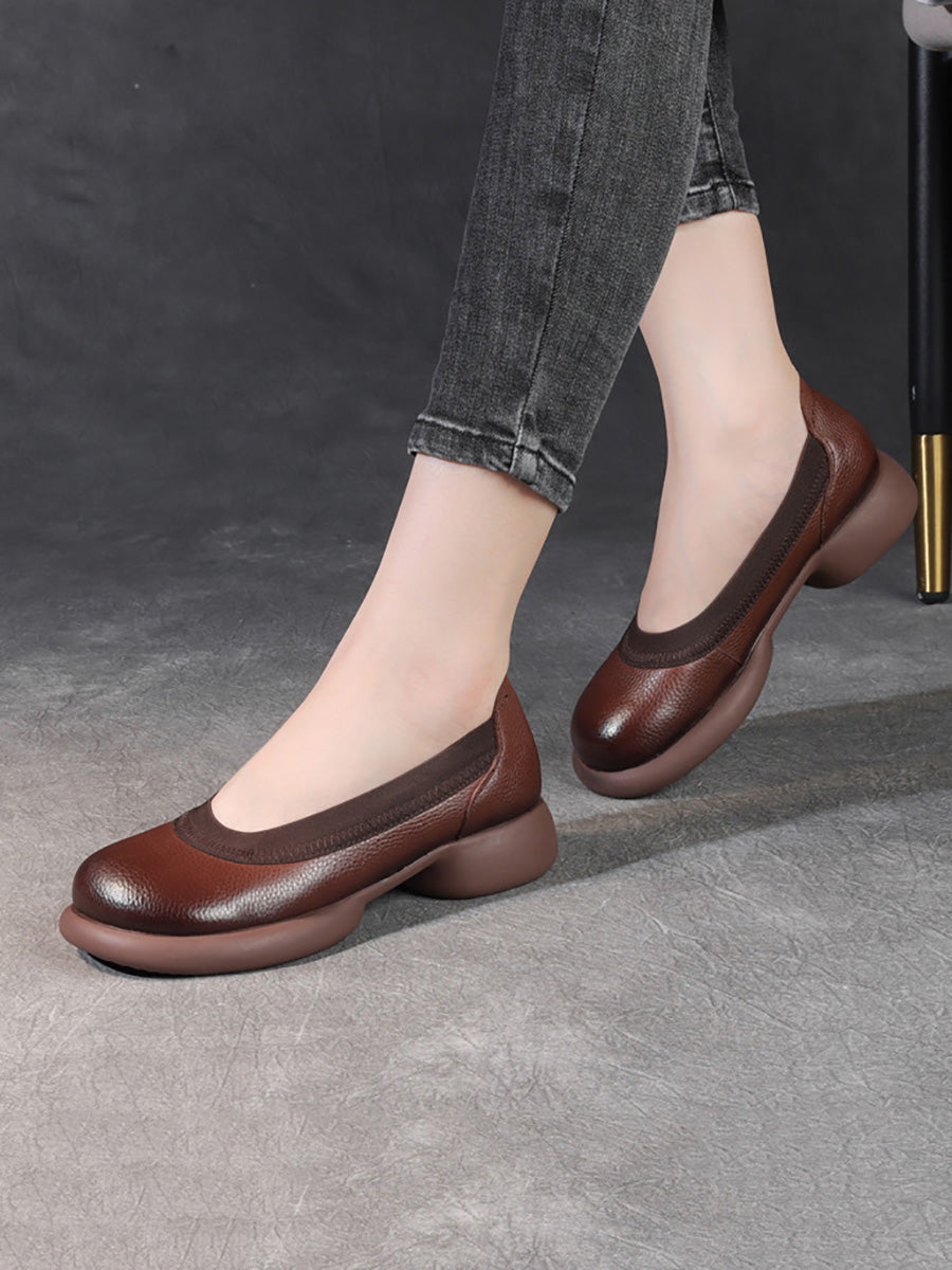 Casual Genuine Leather Low Heel Shoes