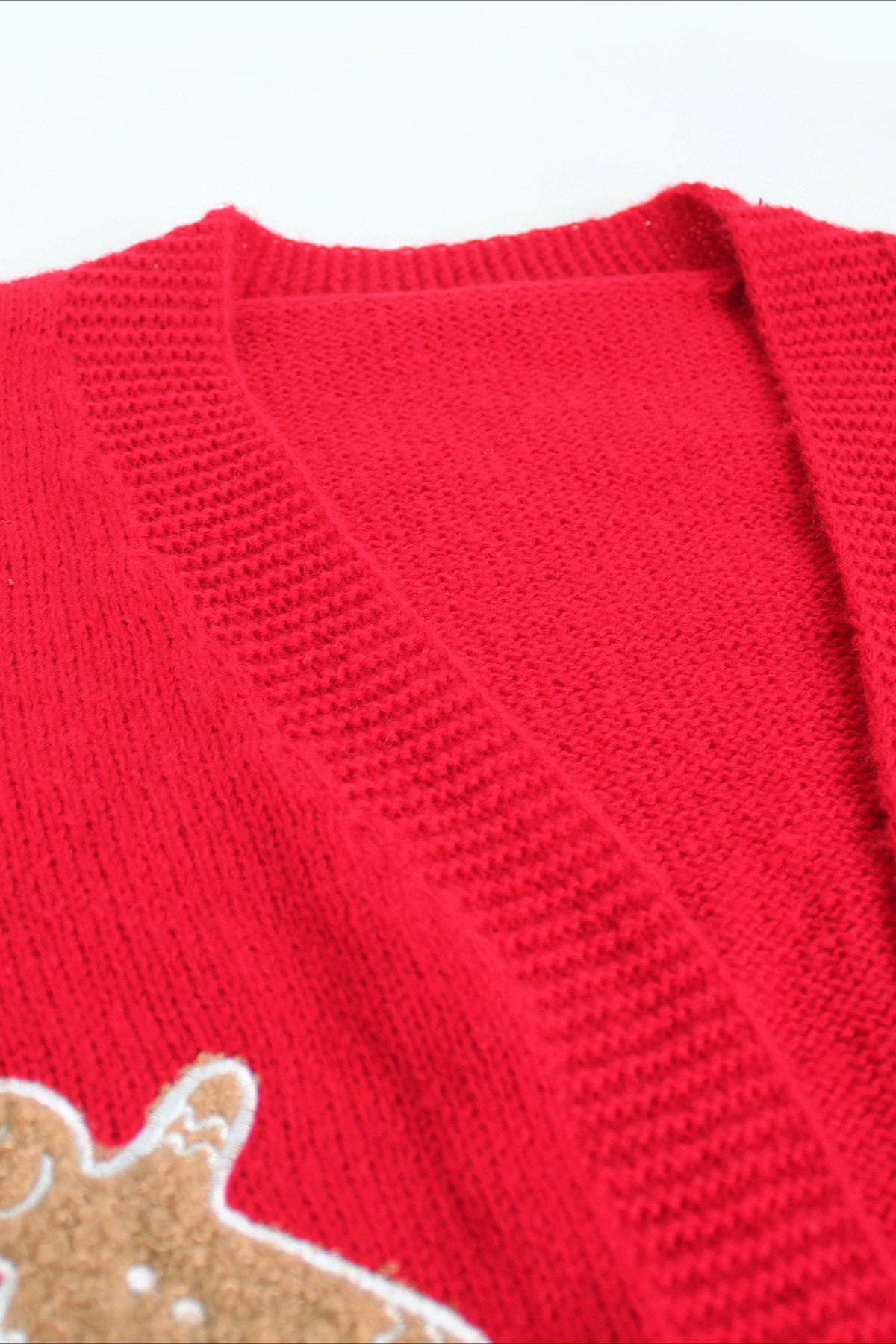 Charming Cookie Character Cropped Knit Cardigan for Style